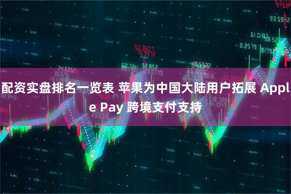 配资实盘排名一览表 苹果为中国大陆用户拓展 Apple Pay 跨境支付支持